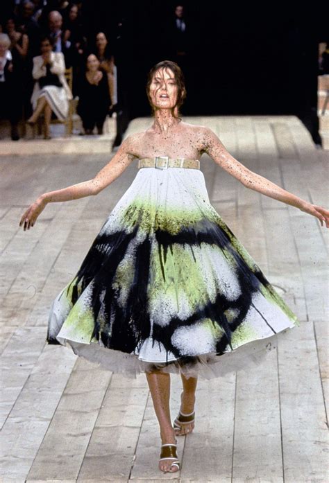 alexander mcqueen runway art.